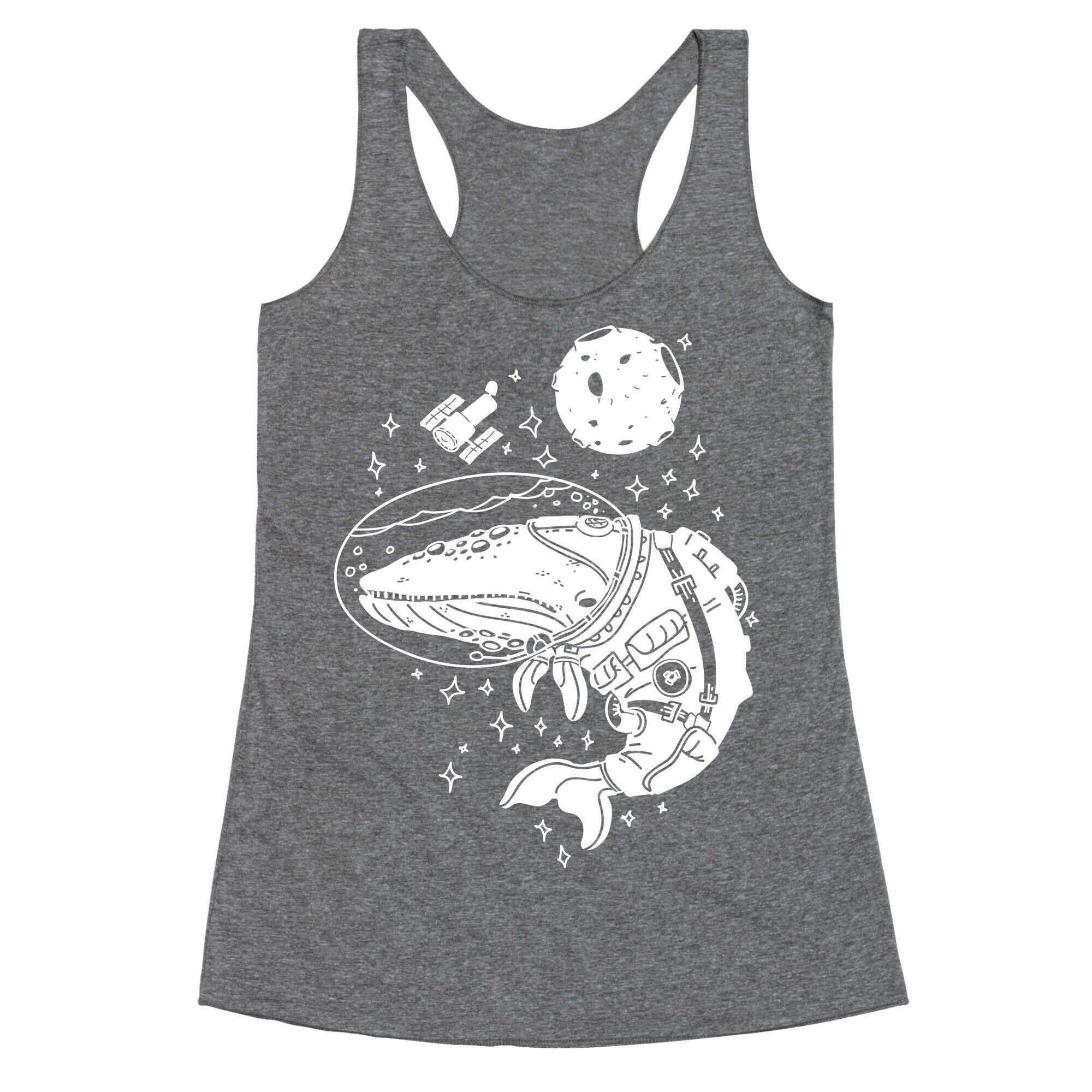 Space Whale  Racerback Tank